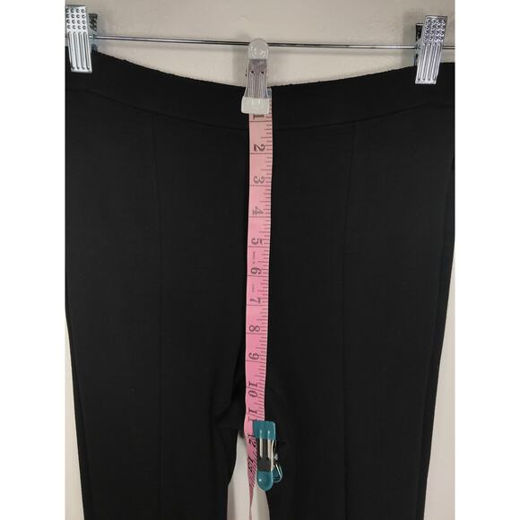 Theory Womens 2 XS Demitria Vent Double Knit Black Pants Simple Modern Office - Picture 11 of 13